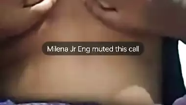 Famous mallu girlfriend boobs show on video call