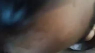 Semi-nude maid sucking dick like a pro
