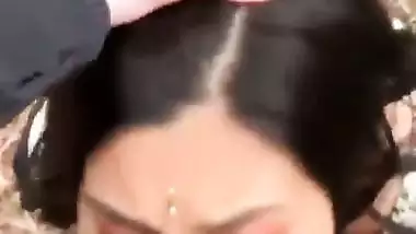 Hyderabad lady enjoys Indian blowjob sex in jungle